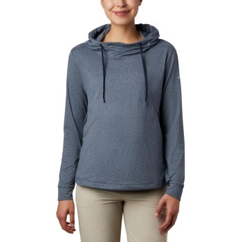 Columbia Ženske Majice S Kapuljačom - PFG Slack Water Knit Tamnoplave | PJAL-89673